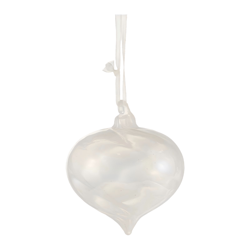8 cm dúhová guľa Swirl Christmas Glass Bauble