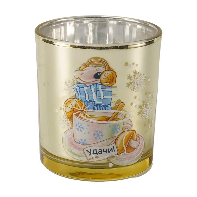 Kolekcia slávnostných sklenených svietnikov 8-12 cm
