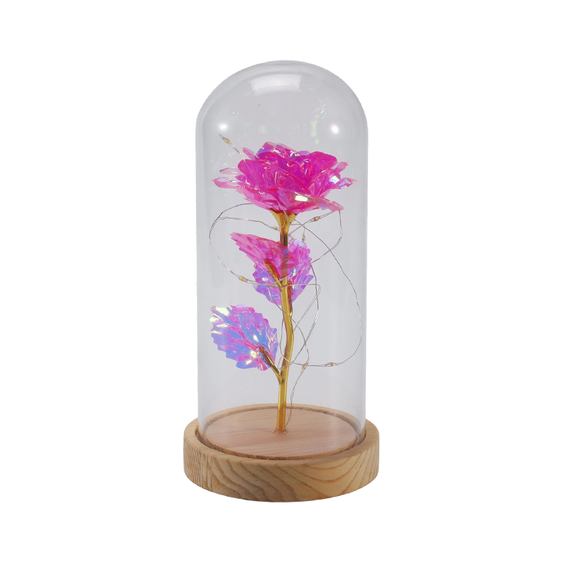 Galaxy Rose Glass Cloche Light (s/bez medvedíka, viac farieb)
