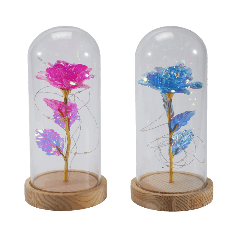 Galaxy Rose Glass Cloche Light (s/bez medvedíka, viac farieb)